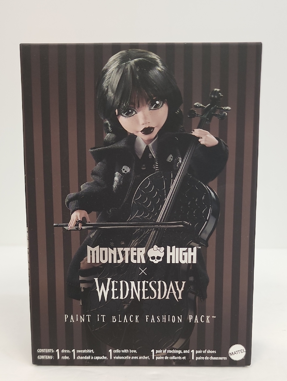 Monster High Wednesday Paint It Black Fashion Pack Mattel NIB